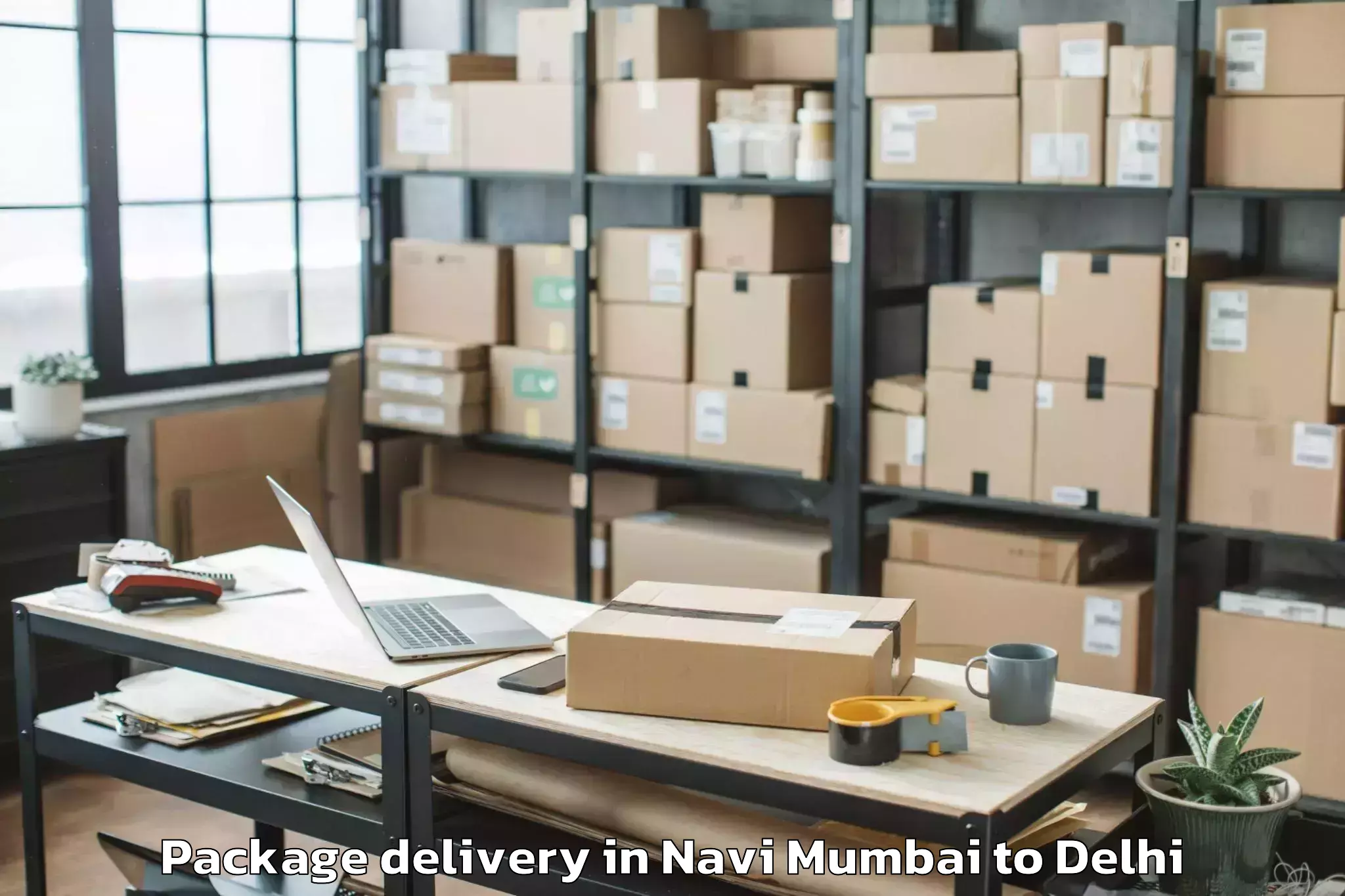 Book Navi Mumbai to Parsvnath Mall Inderlok Package Delivery